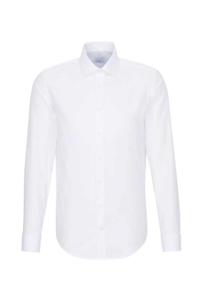 seidensticker Hemd Herren Seidensticker Slim Bügelfreie Einfarbig kragen Italienisch Lange Ärmel