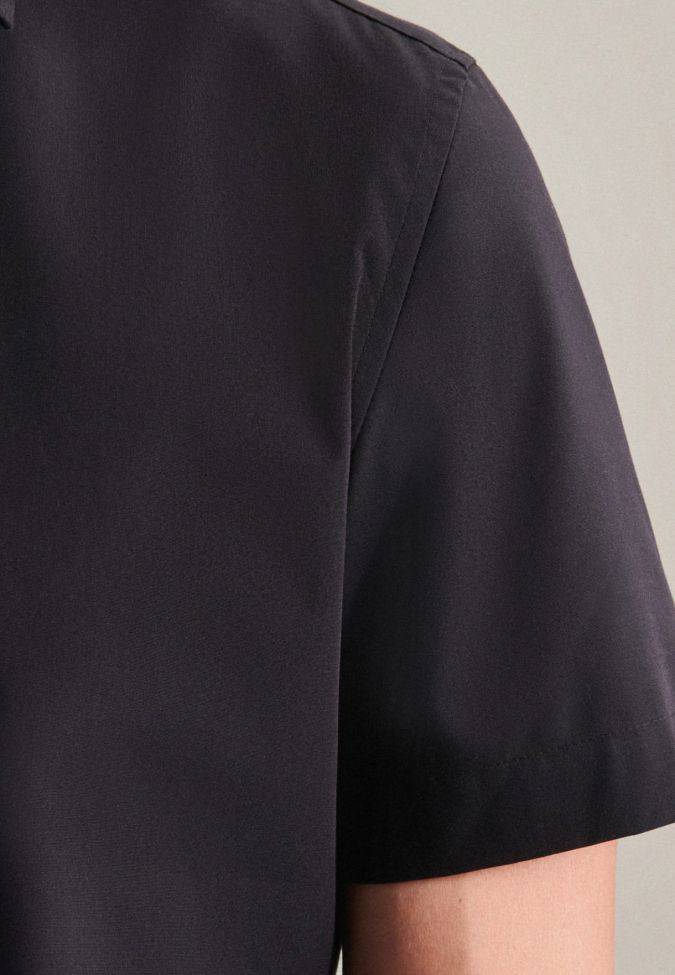 Seidensticker Hemd Herren Seidensticker Slim Bügelfreie Einfarbig Kragen Italienisch Kurze Ärmel