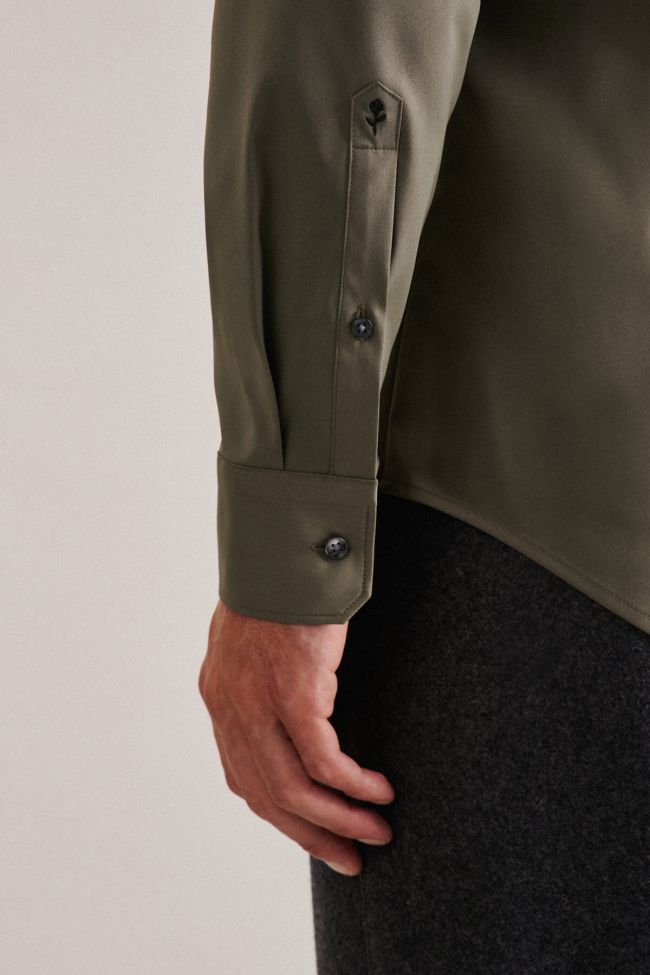 Seidensticker Hemd Herren Seidensticker Slim Bügelfreie Einfarbig Kragen Italienisch Lange Ärmel