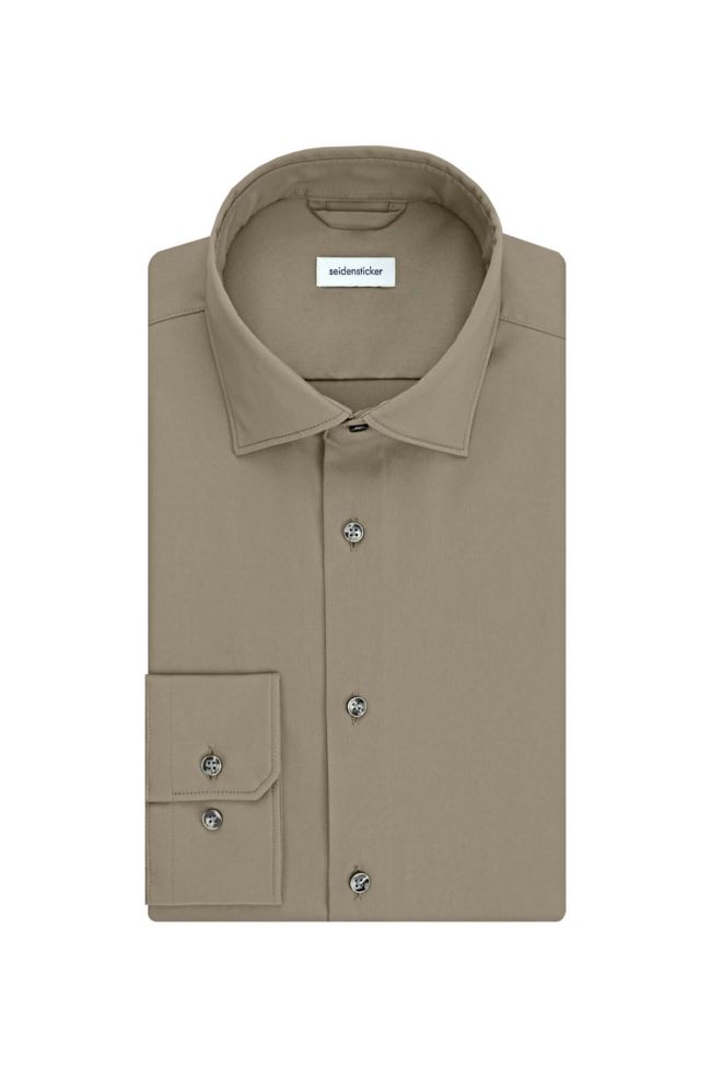 seidensticker Hemd Herren Seidensticker Slim Bügelfreie Einfarbig kragen Italienisch Lange Ärmel