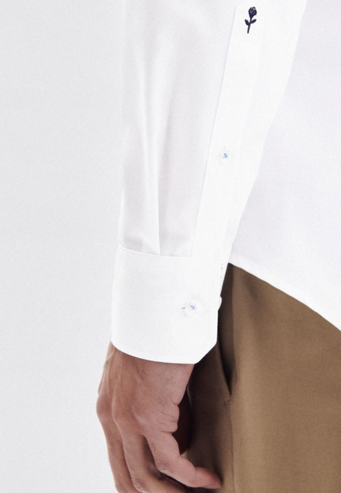 Seidensticker Hemd Herren Seidensticker Slim Bügelfreie Einfarbig Kragen Italienisch Lange Ärmel