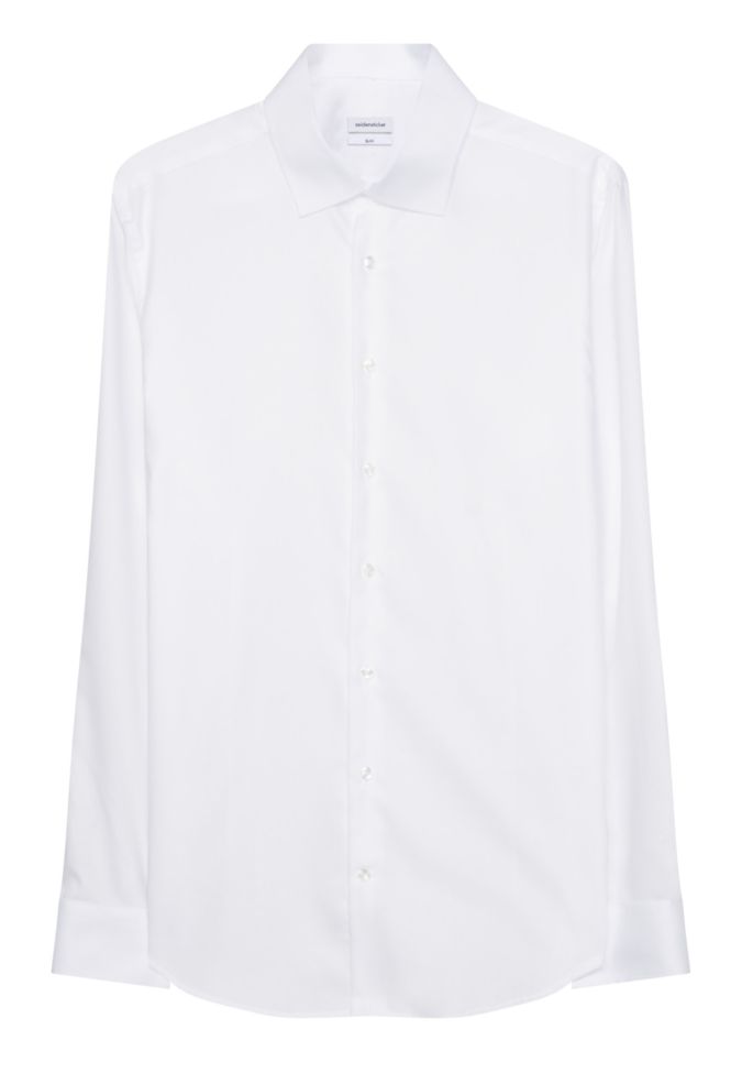 Seidensticker Hemd Herren Seidensticker Slim Bügelfreie Einfarbig Kragen Italienisch Lange Ärmel