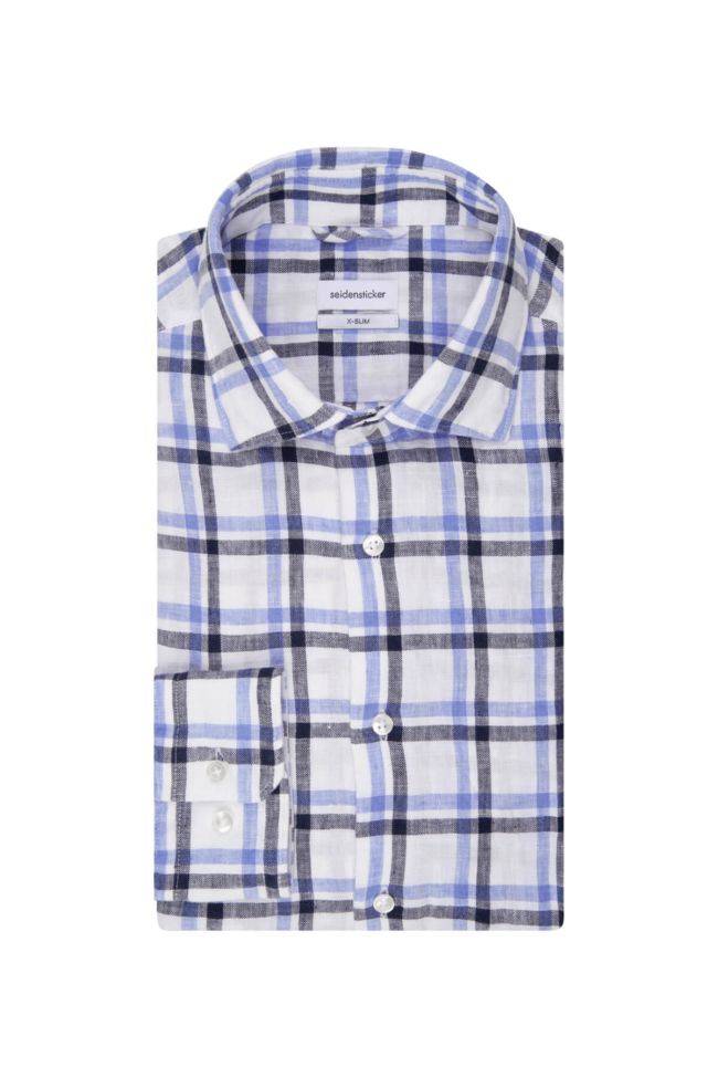 seidensticker Hemd Herren Seidensticker Slim Bügelfreie Karo kragen Italienisch Lange Ärmel