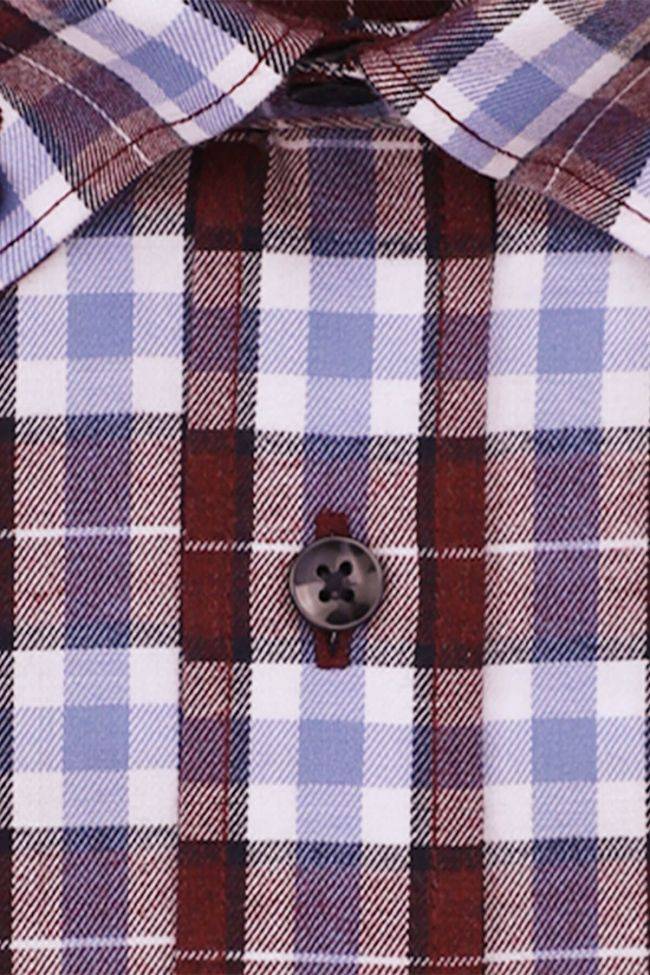 Seidensticker Hemd Herren Seidensticker Slim Bügelfreie Karo Kragen Button-Down Lange Ärmel