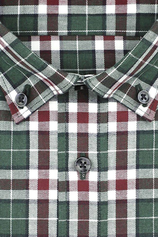 Seidensticker Hemd Herren Seidensticker Slim Bügelfreie Karo Kragen Button-Down Lange Ärmel