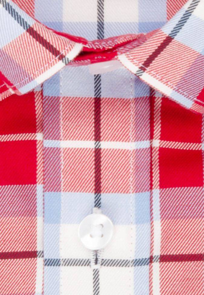 Seidensticker Hemd Herren Seidensticker Slim Bügelfreie Karo Kragen Button-Down Lange Ärmel