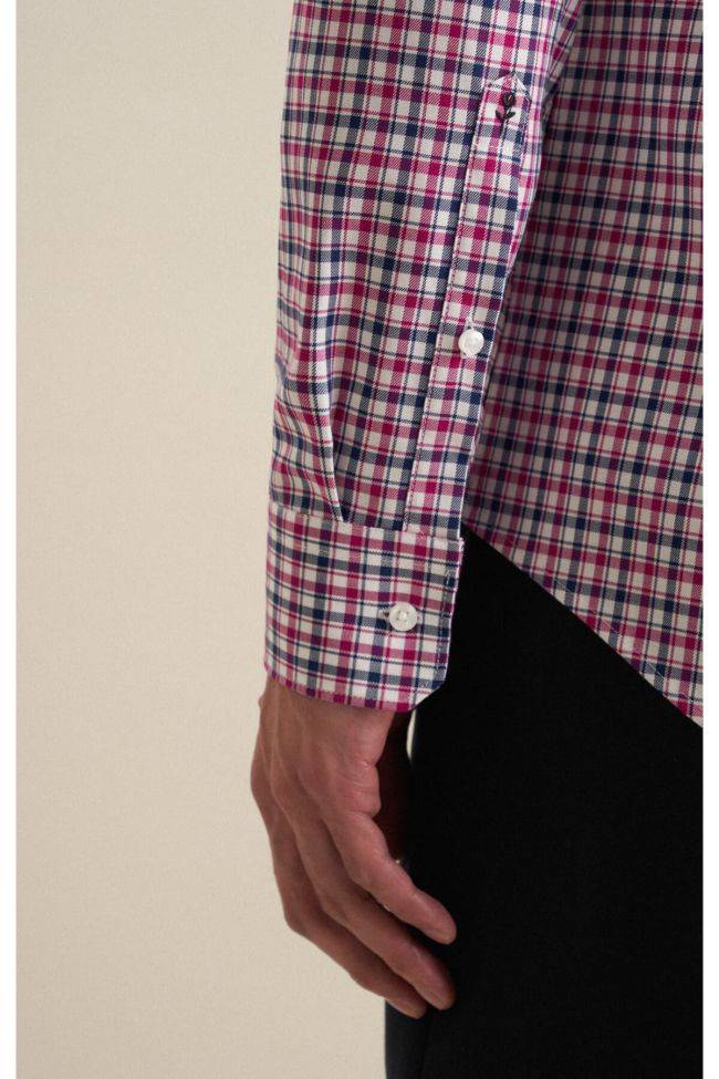 Seidensticker Hemd Herren Seidensticker Slim Bügelfreie Karo Kragen Button-Down Lange Ärmel