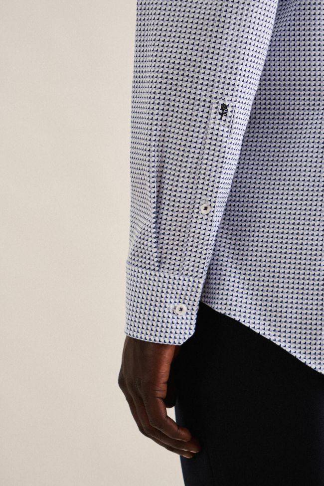 Seidensticker Hemd Herren Seidensticker Slim Bügelfreie Muster Kragen Italienisch Lange Ärmel