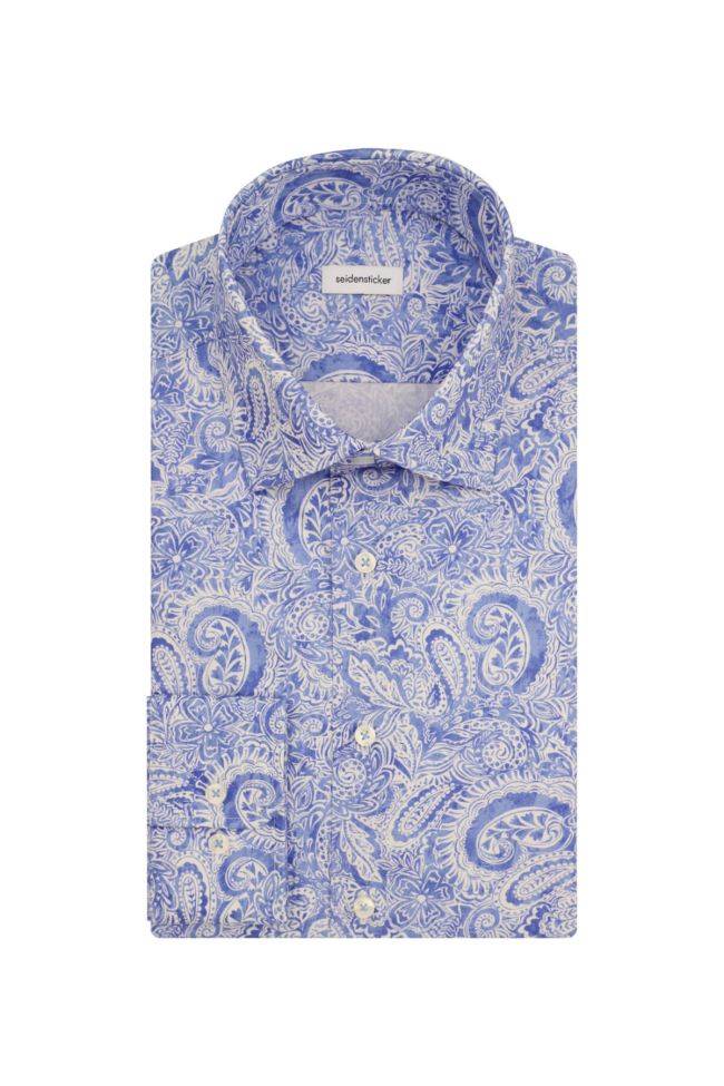 seidensticker Hemd Herren Seidensticker Slim Bügelfreie Muster kragen Italienisch Lange Ärmel