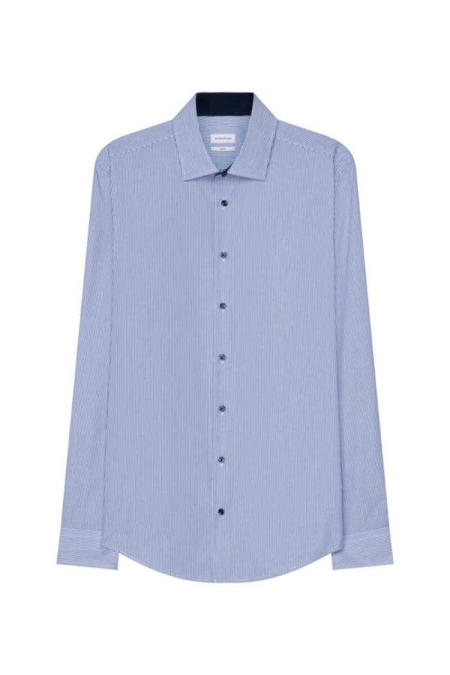 Seidensticker Hemd Herren Seidensticker Slim Bügelfreie Streifen Kragen Italienisch Lange Ärmel