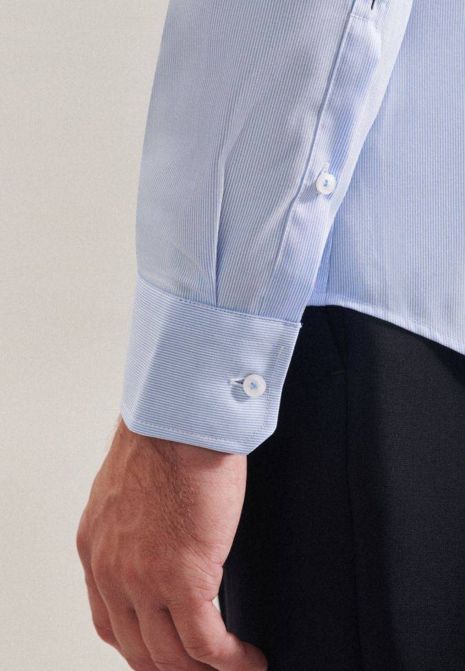 Seidensticker Hemd Herren Seidensticker Slim Bügelfreie Streifen Kragen Italienisch Lange Ärmel