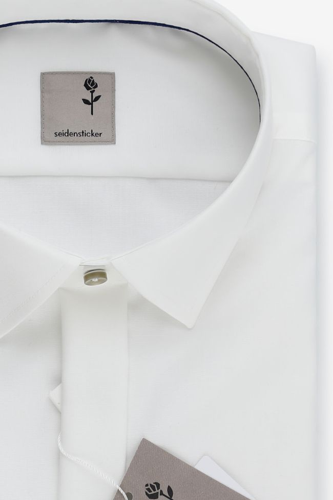 Seidensticker Hemd Herren Seidensticker Slim Einfarbig 100% Baumwolle Kragen Italienisch Lange Ärmel