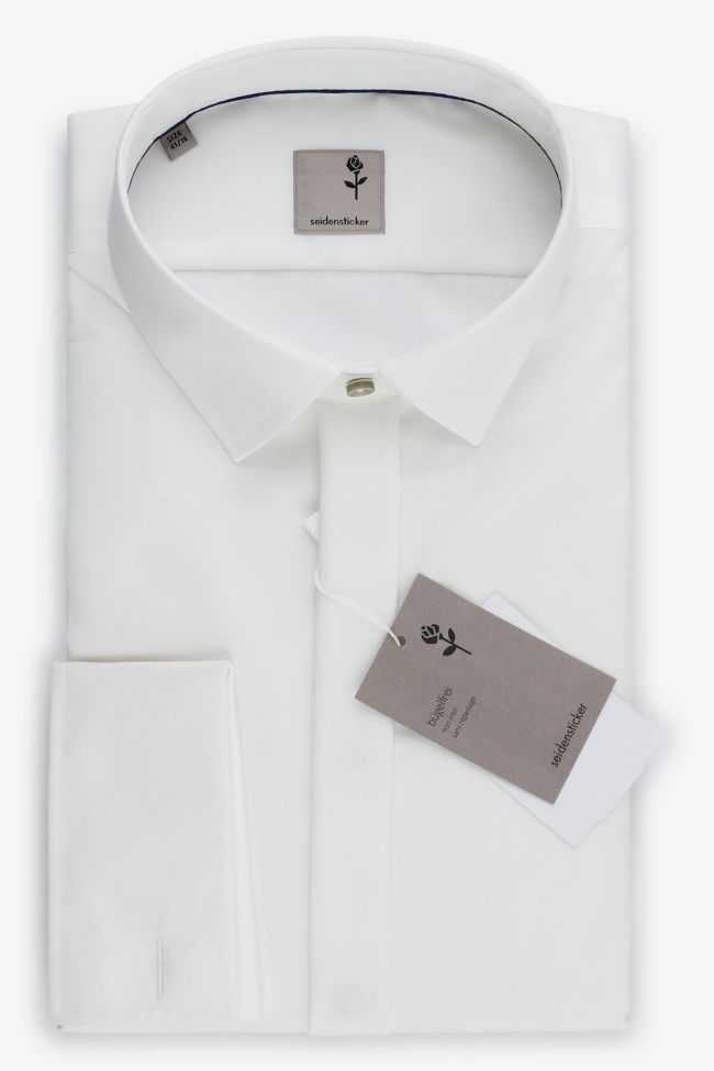 seidensticker Hemd Herren Seidensticker Slim Einfarbig 100% Baumwolle kragen Italienisch Lange Ärmel