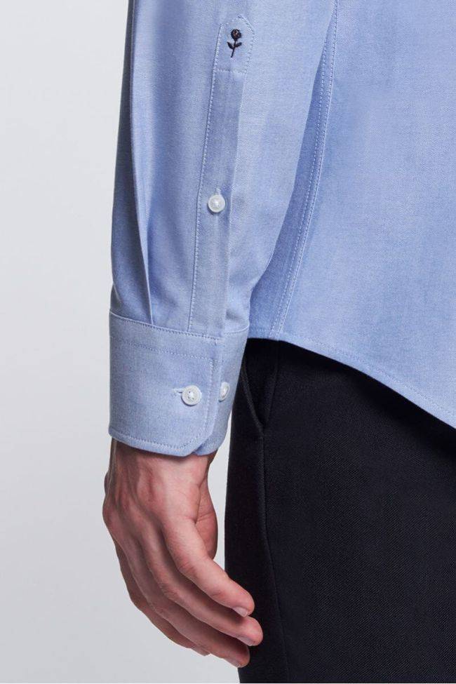 Seidensticker Hemd Herren Seidensticker Slim Einfarbig Kragen Button-Down Lange Ärmel