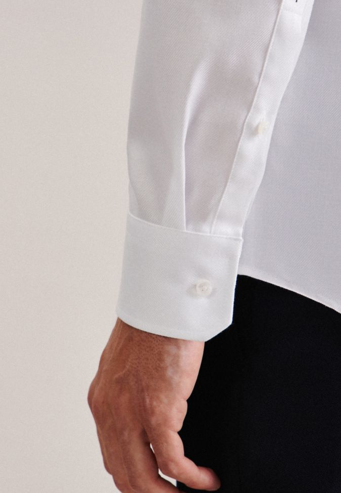 Seidensticker Hemd Herren Seidensticker Slim Einfarbig Kragen Italienisch Lange Ärmel