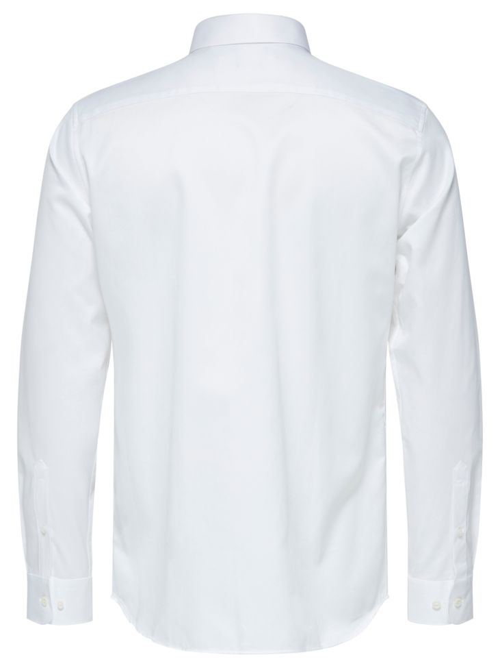 Selected Hemd Herren Selected Regular Einfarbig Kragen Italienisch Lange Ärmel