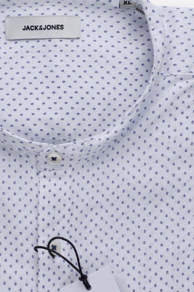 Selected Hemd Herren Selected Slim Halb Unifarben 90% Baumwolle 10% Leinen Kragen Mandarinkragen Lange Ärmel