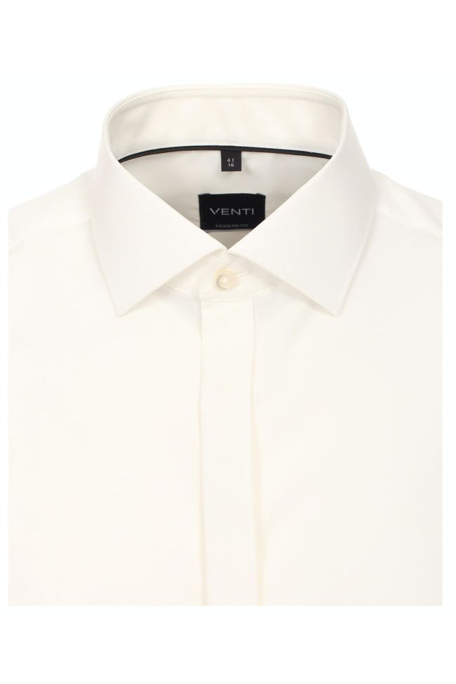 Venti Hemd Herren Venti Regular Bügelfreie Einfarbig Kragen Französisch Lange Ärmel