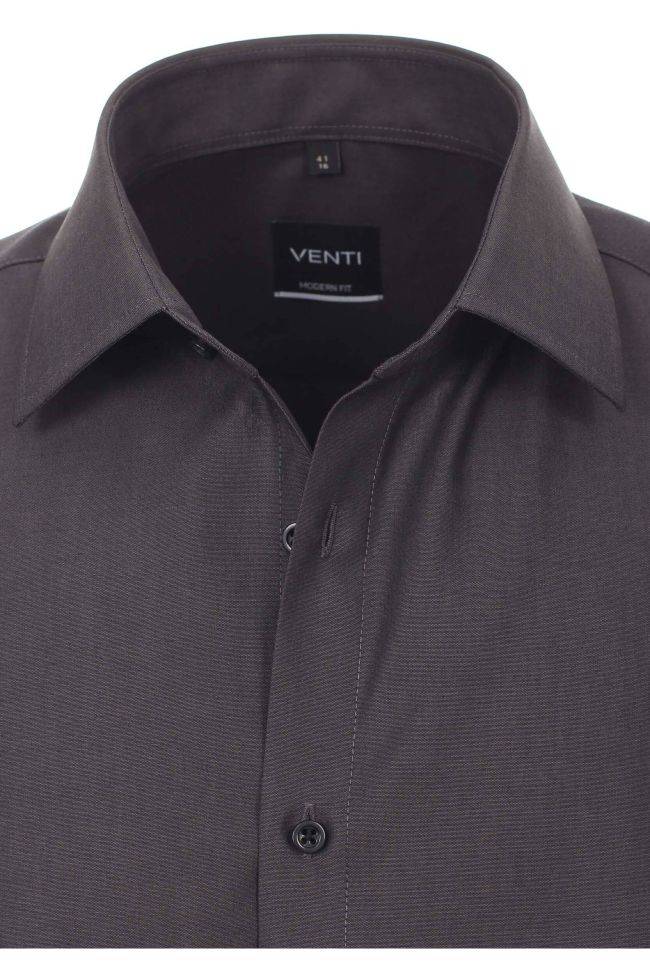 Venti Hemd Herren Venti Regular Bügelfreie Einfarbig Kragen Französisch Kurze Ärmel