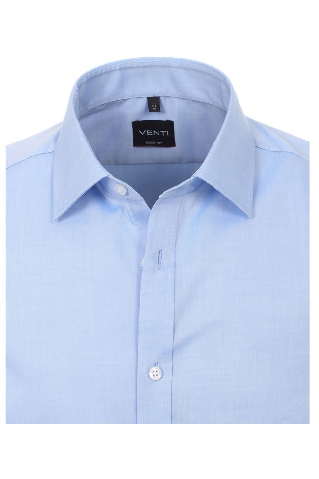 Venti Hemd Herren Venti Slim Bügelfreie Einfarbig Kragen Französisch Kurze Ärmel
