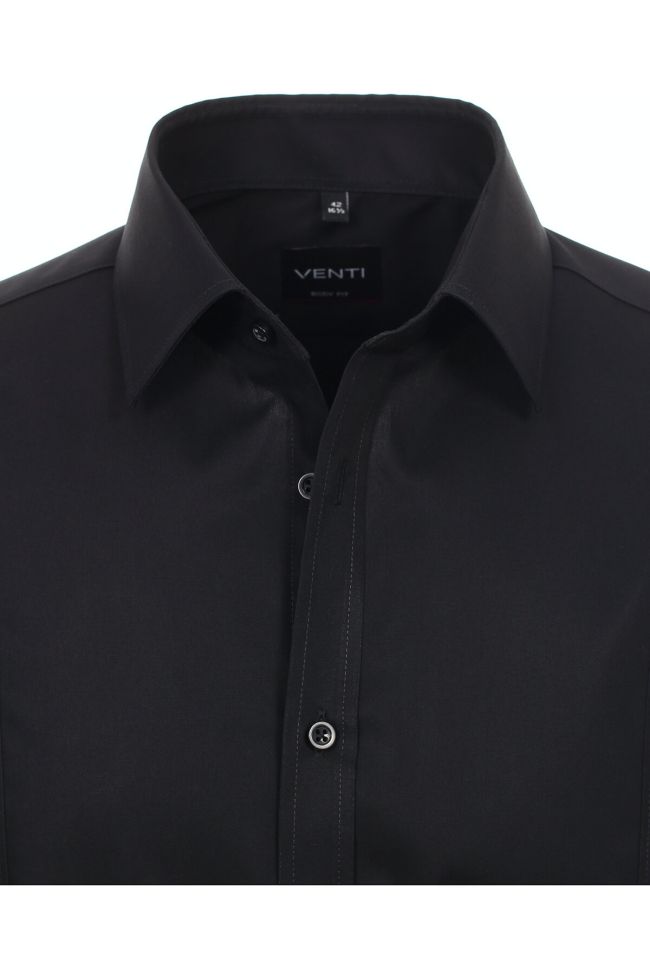 Venti Hemd Herren Venti Slim Bügelfreie Einfarbig Kragen Französisch Lange Ärmel