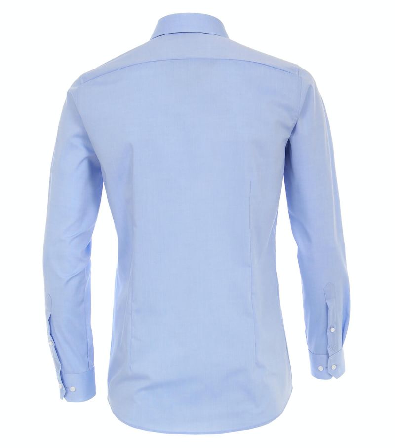 Venti Hemd Herren Venti Slim Bügelfreie Einfarbig Kragen Französisch Lange Ärmel