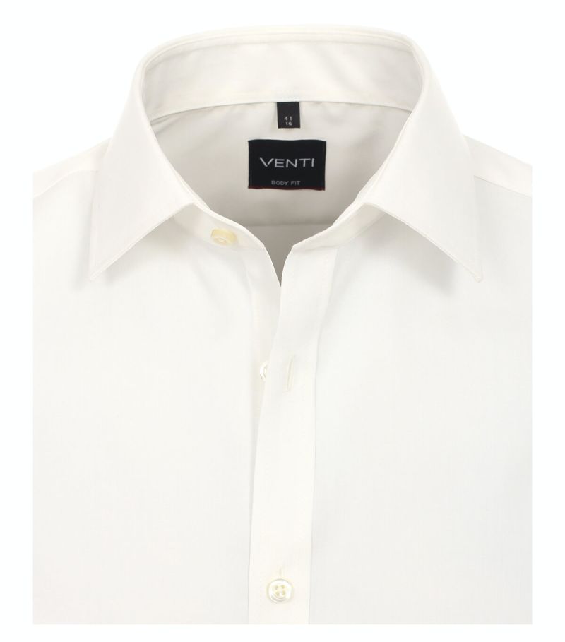 Venti Hemd Herren Venti Slim Bügelfreie Einfarbig Kragen Französisch Lange Ärmel