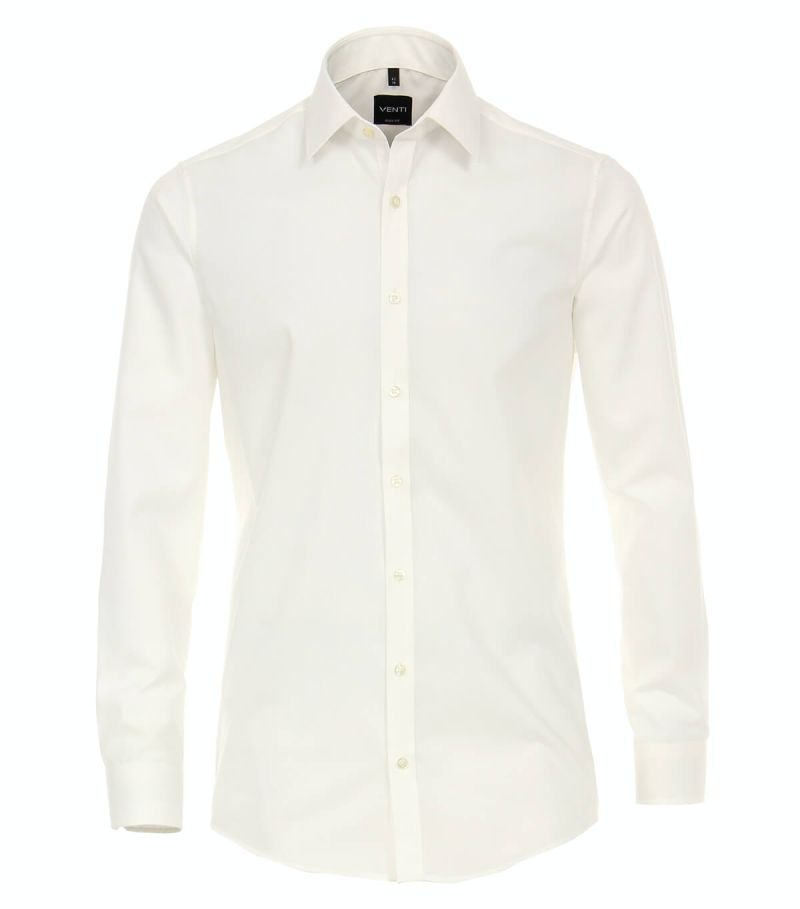 venti Hemd Herren Venti Slim Bügelfreie Einfarbig kragen Französisch Lange Ärmel