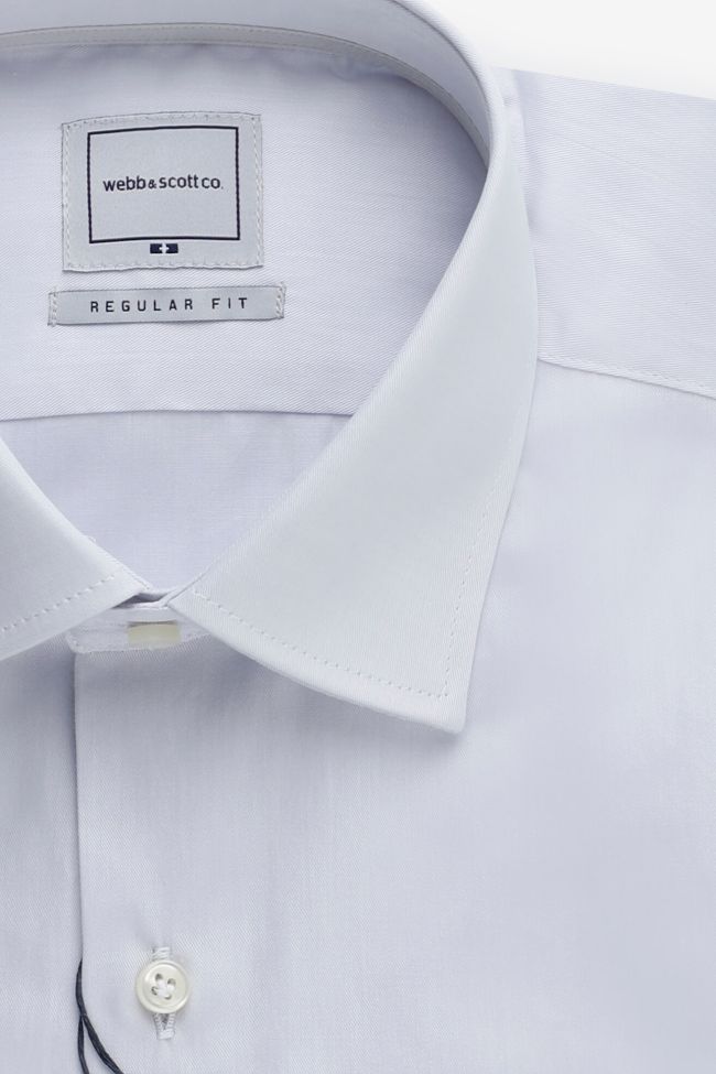 Webb & Scott Hemd Herren Webb & Scott Regular Einfarbig 100% Baumwolle Kragen Italienisch Lange Ärmel