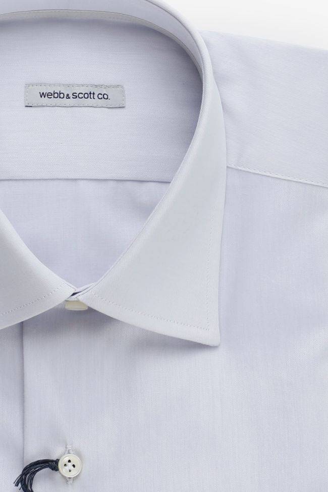 Webb & Scott Hemd Herren Webb & Scott Regular Einfarbig 100% Baumwolle Kragen Italienisch Lange Ärmel