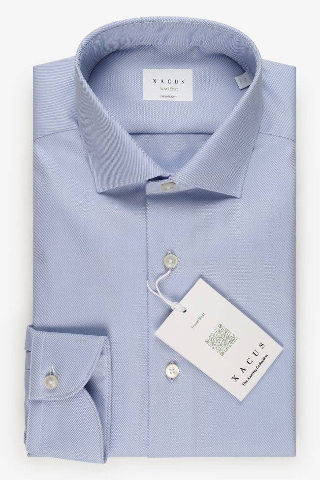 xacus Hemd Herren Xacus Classic Bügelfreie Einfarbig 100% Bio-Baumwolle kragen Französisch Lange Ärmel