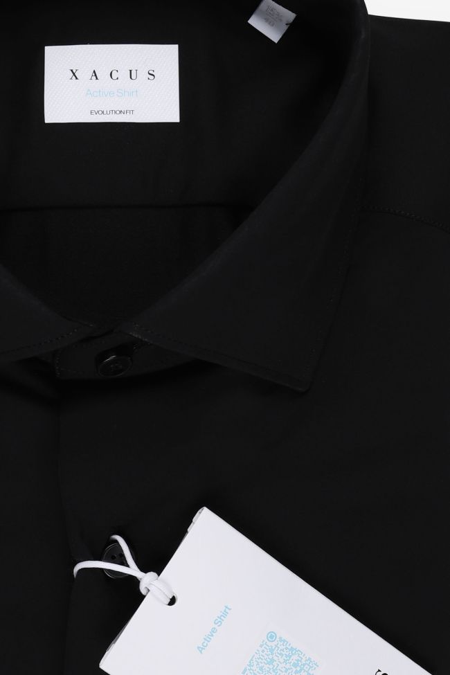 Xacus Hemd Herren Xacus Classic Bügelfreie Einfarbig 86% Poliammide 14% Elastan Kragen Französisch Lange Ärmel