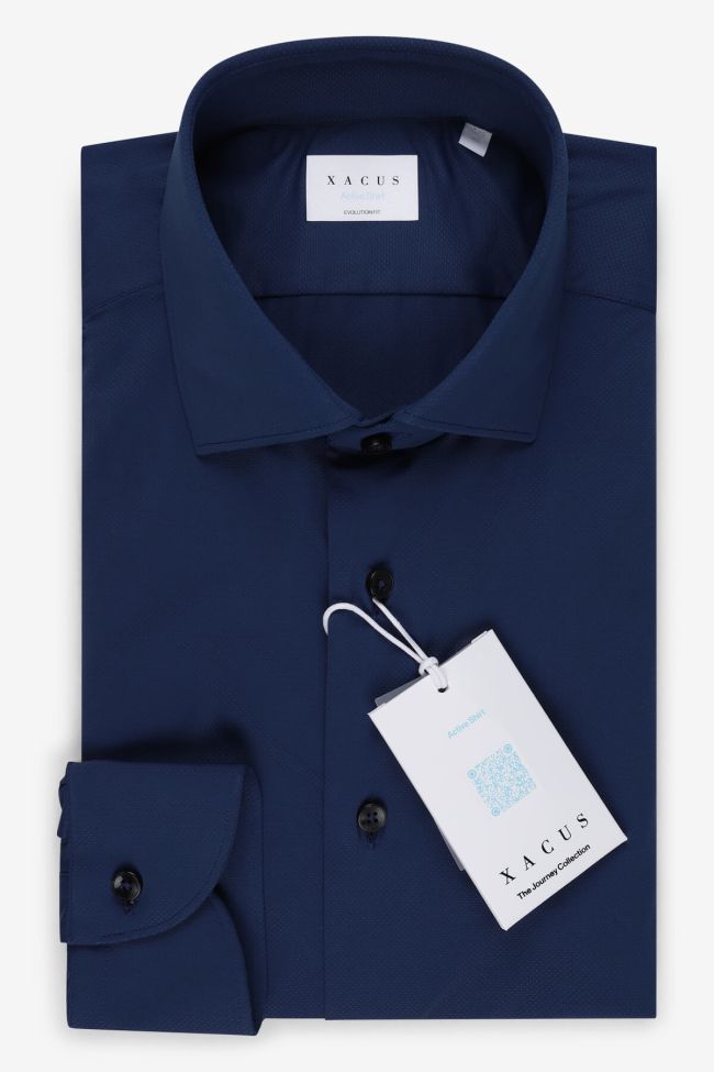 xacus Hemd Herren Xacus Classic Bügelfreie Einfarbig 86% poliammide 14% elastan kragen Französisch Lange Ärmel