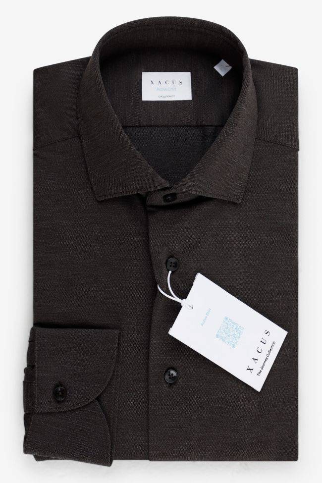Xacus Hemd Herren Xacus Classic Bügelfreie Einfarbig 87% Poliammide 13% Elastan Kragen Französisch Lange Ärmel