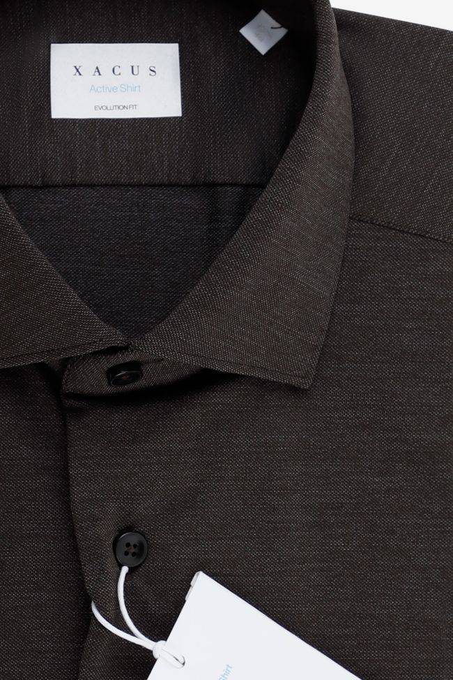 xacus Hemd Herren Xacus Classic Bügelfreie Einfarbig 87% poliammide 13% elastan kragen Französisch Lange Ärmel