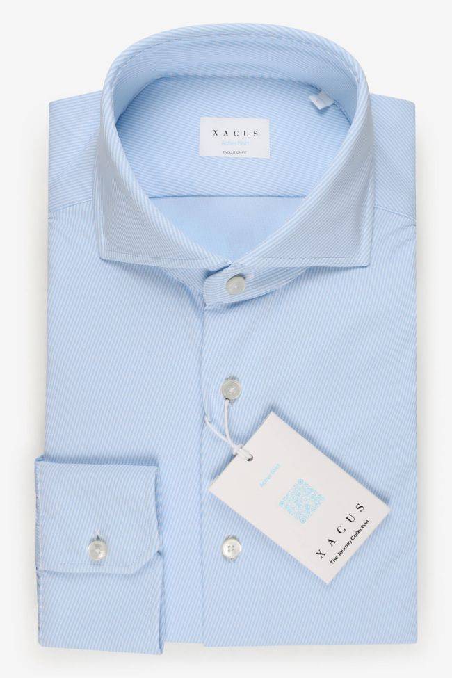 xacus Hemd Herren Xacus Classic Bügelfreie Streifen 86% poliammide 14% elastan kragen Französisch Lange Ärmel