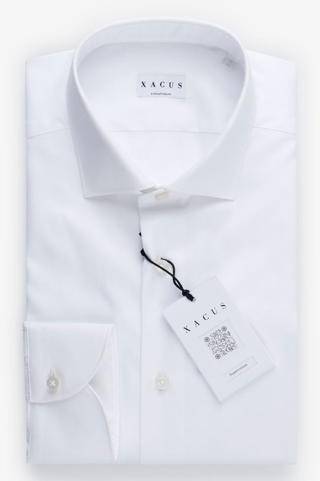 xacus Hemd Herren Xacus Classic Einfarbig 100% Baumwolle kragen Französisch Lange Ärmel