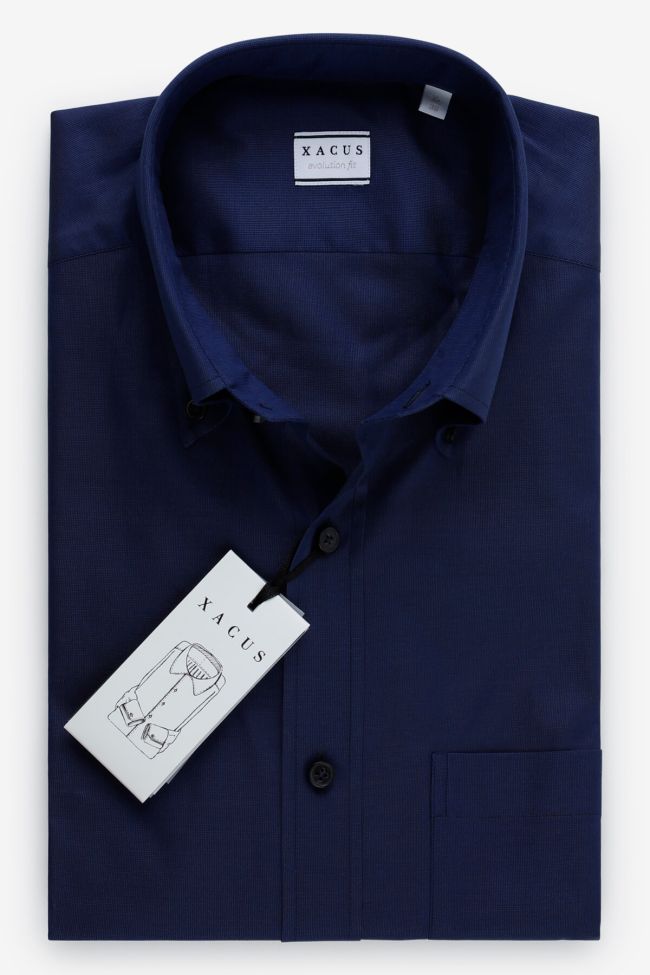 xacus Hemd Herren Xacus Classic Einfarbig 100% Baumwolle kragen Button-Down Lange Ärmel