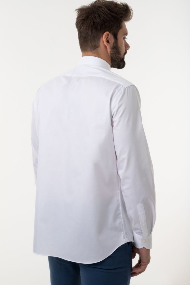Xacus Hemd Herren Xacus Classic Einfarbig 100% Baumwolle Kragen Französisch Lange Ärmel
