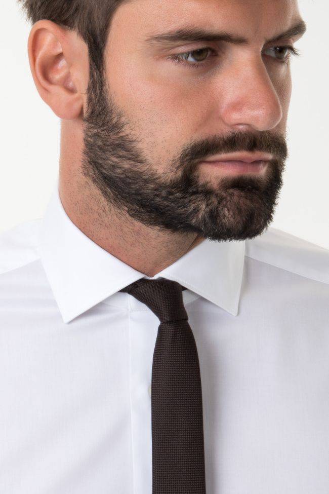 Xacus Hemd Herren Xacus Classic Einfarbig 100% Baumwolle Kragen Französisch Lange Ärmel