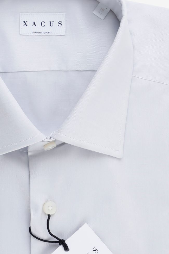 Xacus Hemd Herren Xacus Classic Einfarbig 100% Baumwolle Kragen Französisch Lange Ärmel