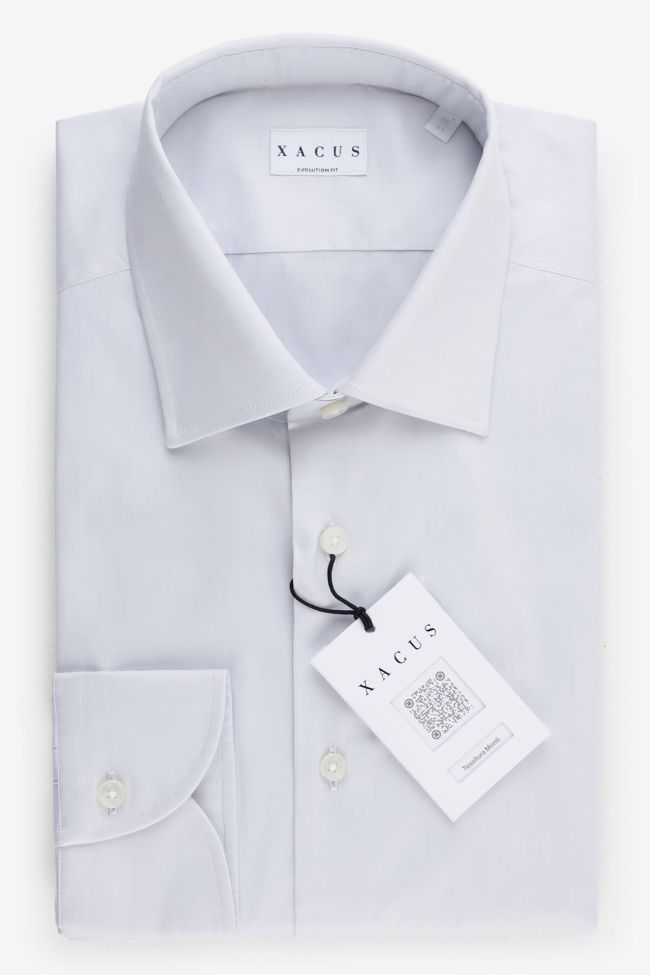 xacus Hemd Herren Xacus Classic Einfarbig 100% Baumwolle kragen Französisch Lange Ärmel