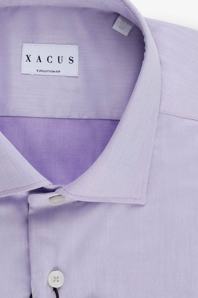 Xacus Hemd Herren Xacus Classic Einfarbig 100% Baumwolle Kragen Französisch Lange Ärmel