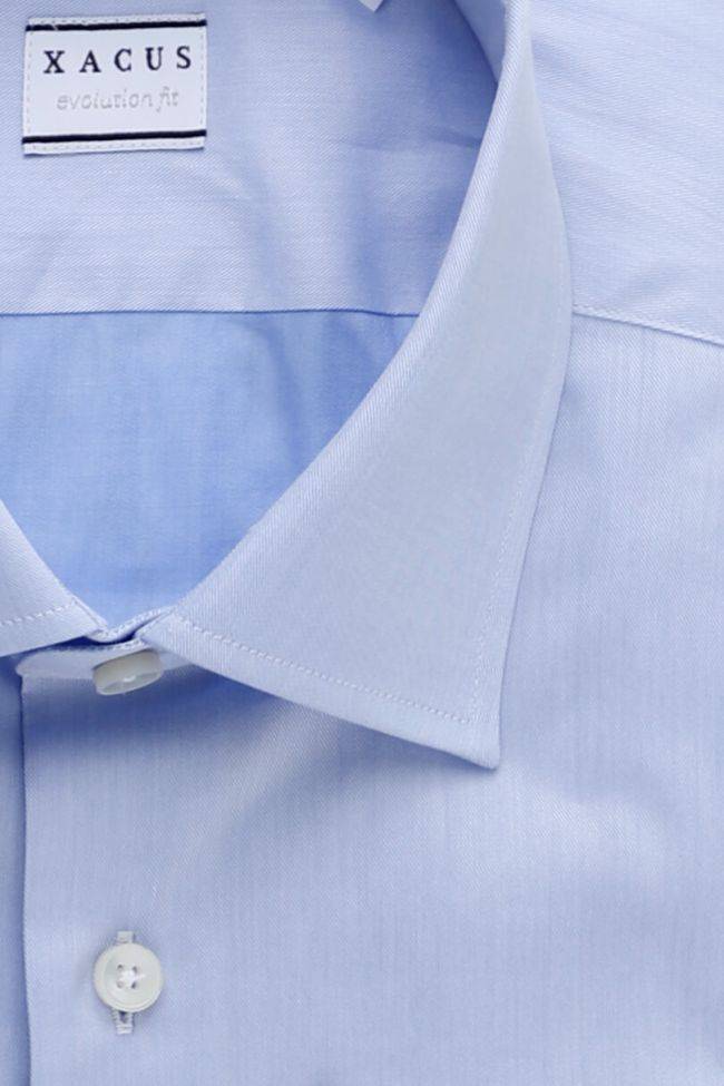 Xacus Hemd Herren Xacus Classic Einfarbig 100% Baumwolle Kragen Französisch Lange Ärmel