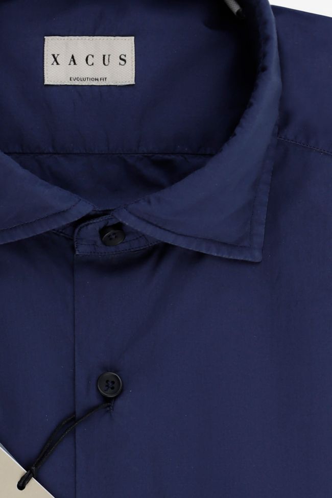 Xacus Hemd Herren Xacus Classic Einfarbig 100% Baumwolle Gewaschen Kragen Französisch Lange Ärmel