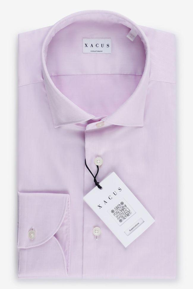xacus Hemd Herren Xacus Classic Einfarbig 100% Baumwolle kragen Italienisch Lange Ärmel