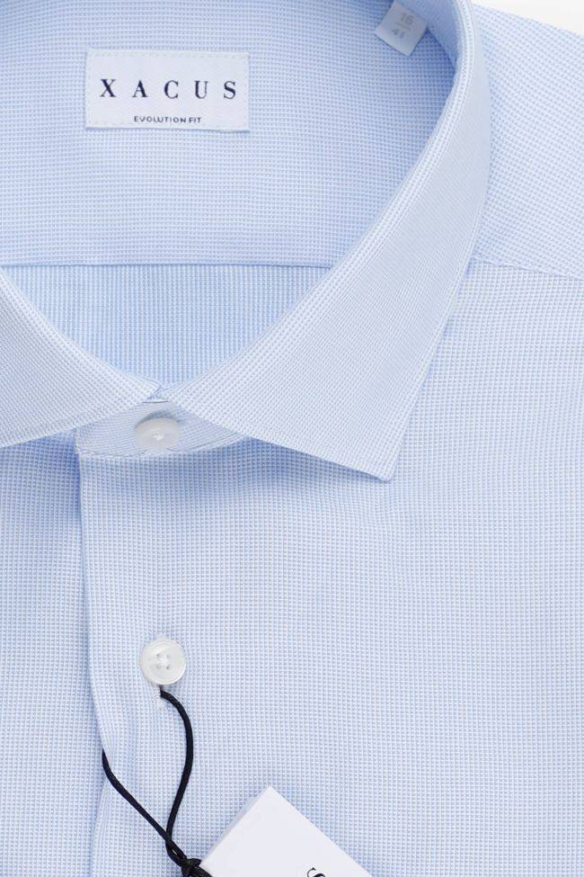 Xacus Hemd Herren Xacus Classic Einfarbig 100% Baumwolle Kragen Französisch Lange Ärmel