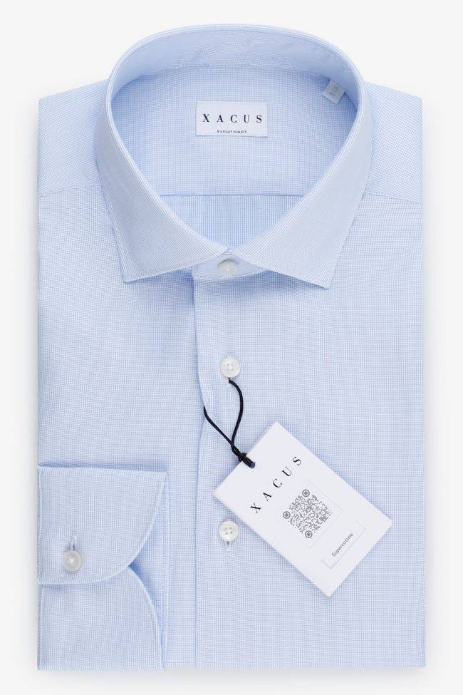 xacus Hemd Herren Xacus Classic Einfarbig 100% Baumwolle kragen Französisch Lange Ärmel
