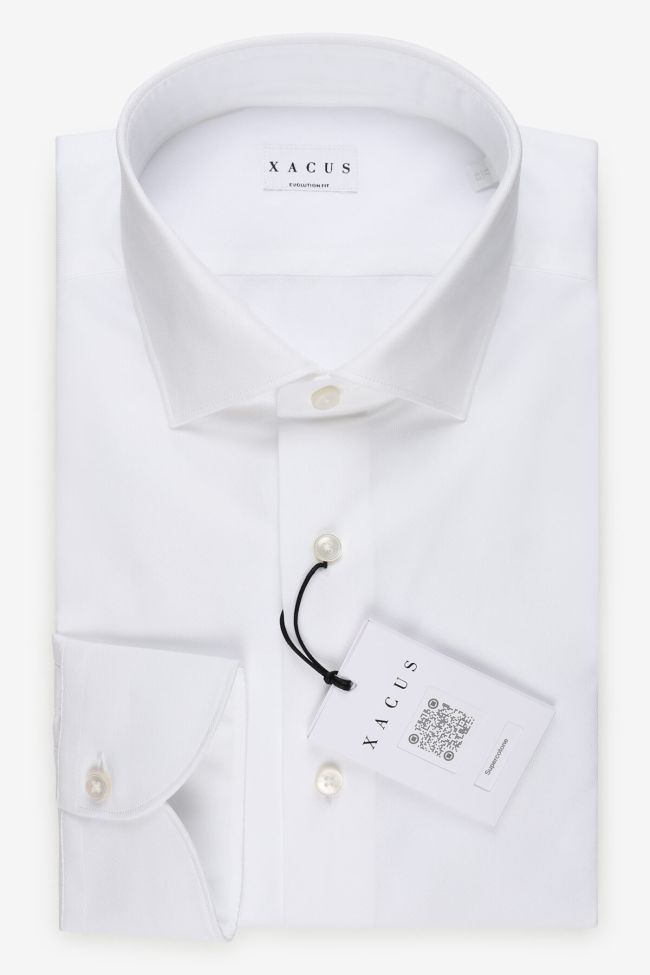 xacus Hemd Herren Xacus Classic Einfarbig 100% Baumwolle kragen Französisch Lange Ärmel