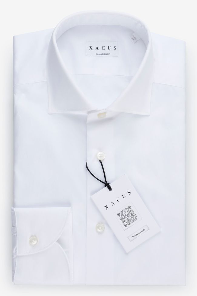 xacus Hemd Herren Xacus Classic Einfarbig 100% Baumwolle kragen Französisch Lange Ärmel